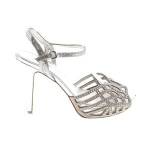 Antonio Melani Silver Sparkle Heels size 9